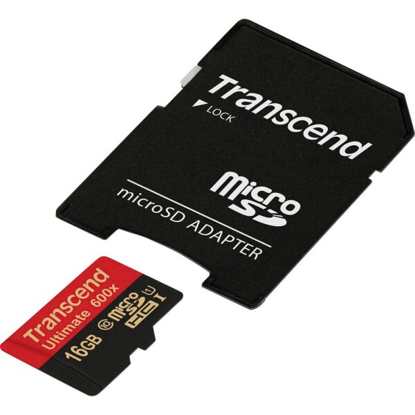 Transcend Ultimate (600x) pamäťová karta micro SDHC 16 GB Class 10, UHS-I vr. SD adaptéru; TS16GUSDHC10U1