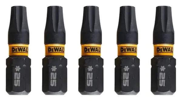 DeWalt Súprava bitov T25 / Extreme Torx / 5 ks (DT7382T)