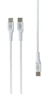 ER POWER USB-C rozbočovací kábel biela / Rozbočovací kábel / 3x USB-C / 1,5 m (ERPW2CE150-WH)