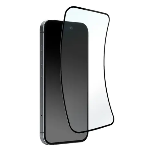 Puro Flexible Glass D3O čierny rámček / Ochranné sklo / D3O® / Apple iPhone 16 Pro Max