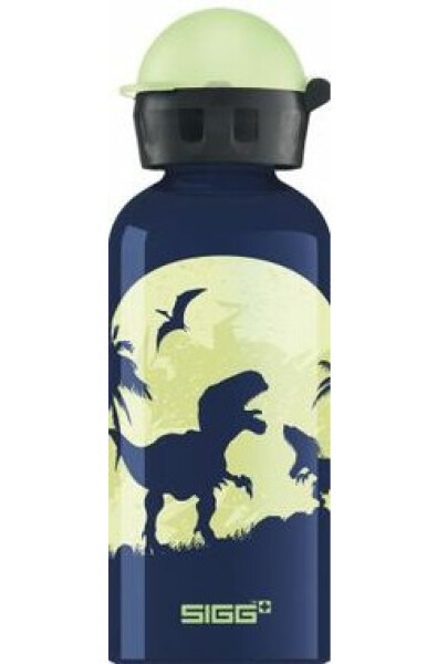 SIGG Alu Kids Glow Moon Dinos 0.4 l modrá / Fľaša / Hliník / dopredaj (8543.00)