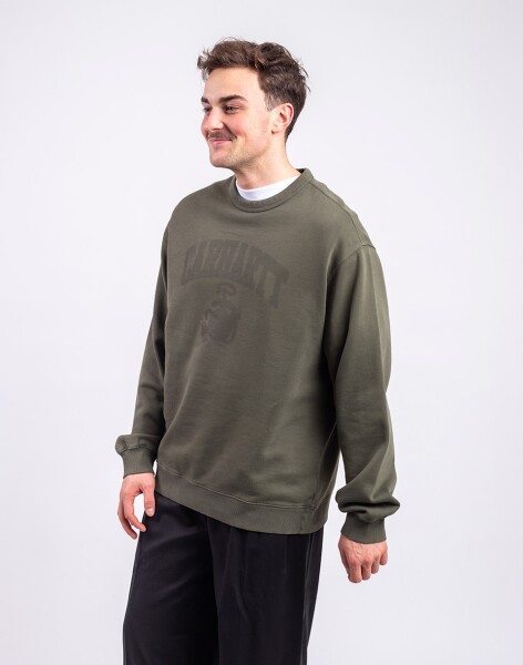 Carhartt WIP Faded Pond Corps Sweatshirt Cypress heavy stone wash M