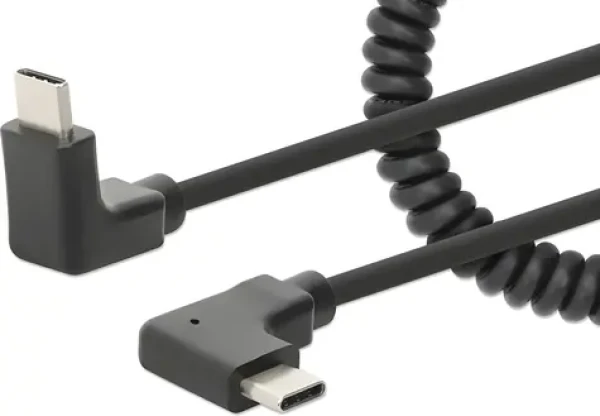 Manhattan USB-C čierna / USB kábel / USB-C (M) - USB-C (M) / 1 m (356213)