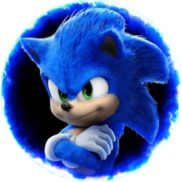 Jedlý papier Sonic 19,5 cm - Pictu Hap - Magic - Magic