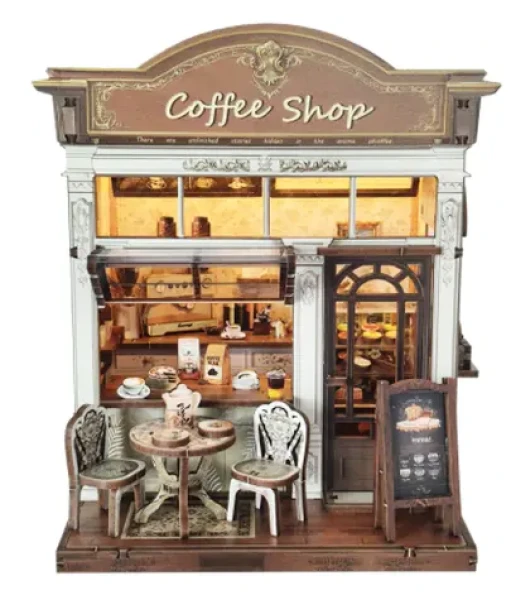 2Kids Toys Miniatúra domčeku Obchod s kaviarňou