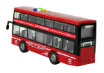Mamido Poschodový autobus s efektmi a frikčným pohonom 1:16 červený