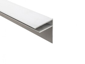 Ukončovacia lišta Guttaprofil ALU-F elox 16 mm - strieborná (4000 mm)