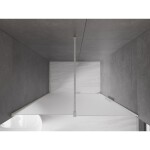 MEXEN/S - Velár posuvné sprchové dvere 130, dekor, nikel kartáčovaný 871-130-000-31-97