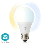 Nedis SmartLife LED žiarovka E27 / Wi-Fi / 800 lm / 9 W / 2700 - 6500 K / Android iOS (WIFILW13WTE27)