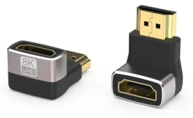 PremiumCord Adaptér HDMI AF/M / Redukcia / zahnutá 90° / 8K/60Hz / 4K/120Hz (kphdma-39)