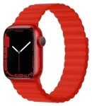 Devia Deluxe Sport 3 červená / Remienok pre Apple Watch / 40/41/42 mm / silikónový / magnetický (6938595364778)