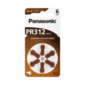 PANASONIC Pr312 batérie pr41 do načúvacích prístrojov 6 ks
