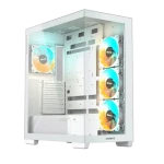 GIGABYTE C500 biela / ATX / 2xUSB 3.0 + 1xUSB-C / 4X 120mm / bez zdroja / priehľadná bočnica (GB-C500PI ST)