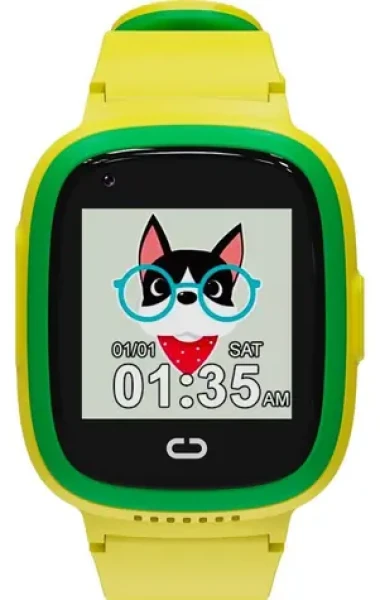 Canyon Sunny KW-48 žltá / Chytré detské hodinky / farebný displej / 4G audio/video hovory / GPS / IP67 (CNE-KW48YG)
