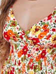 Šaty FLOWMISS Maxi EY2629 bielo-žlto-červené – FashionStreet M/L