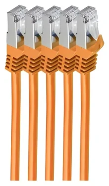 Shiverpeaks Cat7 S/FTP 1m oranžová / Patch kábel / RJ-45 / LSZH (BS75511-O-SET5)