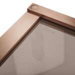 REA/S - Sprchová kabína Hugo Double 90x100 Copper Brush KPL-K6975