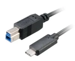 Akasa USB-C 3.1 (M) - USB-B 3.1 (M) 1m čierna (AK-CBUB28-10BK)