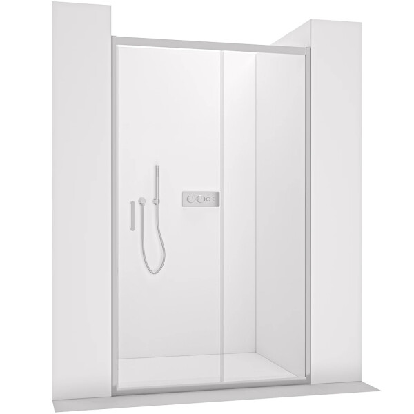 CERANO - Sprchové posuvné dvere Orlano L/P - 5 mm - chróm, transparentné sklo - 90x195 CER-8050BD74895