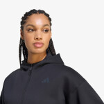 Mikina adidas Z.N.E. Cropped Full Zip Sweatshirt Black L