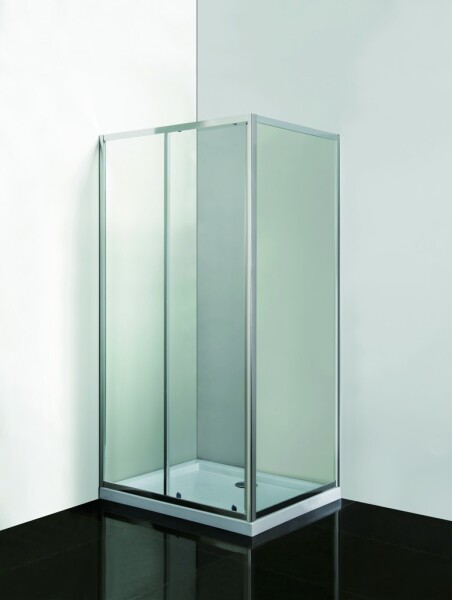 OLSEN SPA - VÝHODNÝ SET - OBDĹŽNIK SMART SELVA + PINA s vaničkou - Farba rámu zásteny - Hliník chróm, Rozmer A - 100, Rozmer B - 80, Smer zatváranie - Univerzálny Ľavé / Pravé, Výplň - Grape bezpečnostné sklo - 4/6 mm OLOBD10080CG1