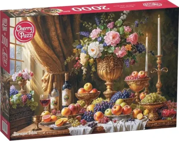 Cherry PAZZI Puzzle Barokový stôl