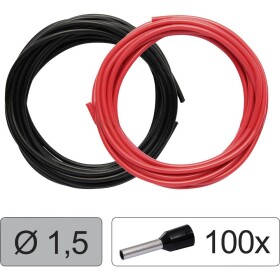 Quadrios 25CW128 jeden drôt, LiFY, 1.5 mm², červená, čierna, 1 sada; 25CW128