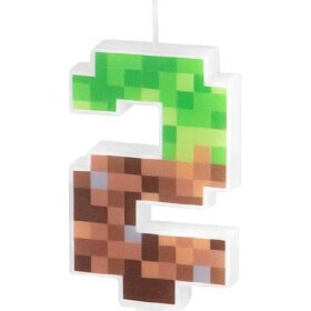 Sviečka minecraft 7cm číslo Party Pal Party Pal