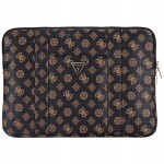 Guess Taška Guess Sleeve 14" Peony Pocket Triangle Čierny