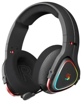 A4Tech Bloody MR710 čierna / Herné slúchadlá s mikrofónom / 2.4 GHz / Bluetooth 5.3 / 3.5mm jack / Mikrofón výsuvný / RGB (A4TSLU47751)