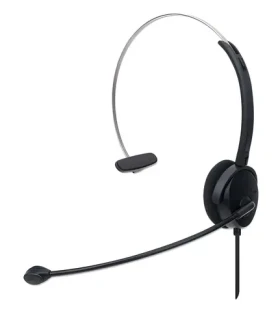 Manhattan Mono USB headset On-Ear čierna / Headset / Mono / USB-A / Kábel 1,5 m (179867)