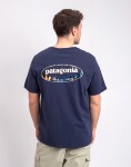 Patagonia M's '95 Oval Logo T-Shirt New Navy: Kaleido M
