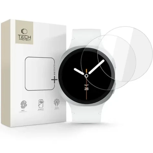 Tech-Protect Glass Fit+ číre / Tvrdené sklo / Samsung Galaxy Watch 8 (40 mm) / 2 ks