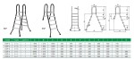 Flexinoxpool Nerezový rebrík ESP pre nezapustené bazény, 5+1 stupeň, pre bazény 1,5 m výšky, AISI 304