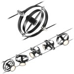 Paulmann 94440 kompletný systém lankových svietidiel GU5.3 čierna (matná), chróm; 94440