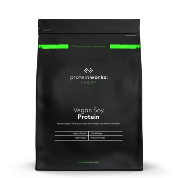 Vegan Soy Protein - The Protein Works (čokoládový hodváb, 1000 g) (45691-3-1000g-chocolatesilk)
