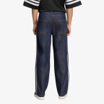 Kalhoty adidas Firebird Adicolor Denim Jeans Mid-Rise Straight Leg Indigo Denim 30