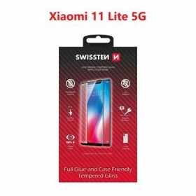 SWISSTEN FULL GLUE COLOR FRAME CASE FRIENDLY sklo pre XIAOMI 11 LITE 5G čierna (54501808)