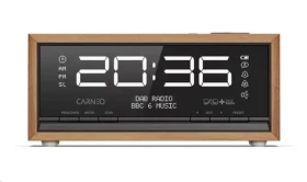 Carneo C100 hnedo-čierna / rádio / FM / Bluetooth 5.0 / 2.5W / displej (8588007861913)