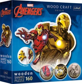 Trefl Wood Craft Origin - Puzzle - Odvážny Iron Man
