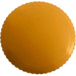 Podložka pod tortu 25 cm, 3 mm, zlatá - Dekora