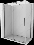 MEXEN/S - Velár sprchovací kút, posuvné dvere 160 x 85, transparent, grafit metal 871-160-085-01-95