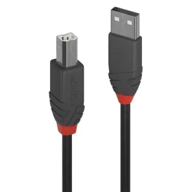 Lindy Anthra Line USB-A - USB-B 7,5 m čierna / USB kábel / USB 2.0 / M/M / 480 Mbit/s (36676)