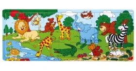 BABU Drevené puzzle ZOO