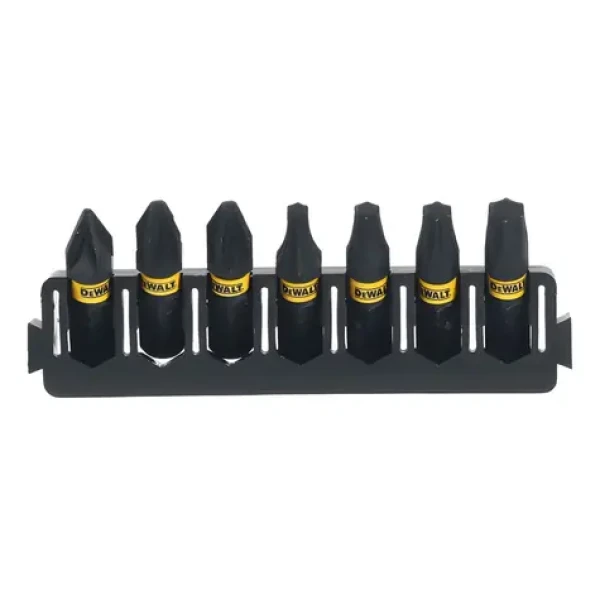 DeWalt / 7dielna sada bitov / PZ1, PZ2, T15, T20, T25, T30 / 25 mm / ToughCase (DT70813)