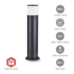 Nedis Vonkajšie svetlo Smartlife / 360 lm / Zigbee 3.0 / 10 + 4 W / RGB / Teplá biela / 2700 K / Hliník / Android iOS (ZBLOP10RGBW)