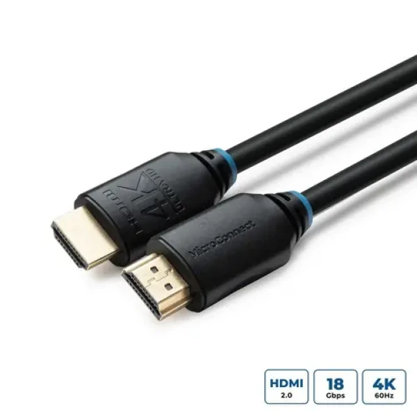 MicroConnect MC-HDM191910V2.0 Prepojovací kábel HDMI 2.0 4K60Hz 10m čierna / 2x HDMI (M) (MC-HDM191910V2.0)