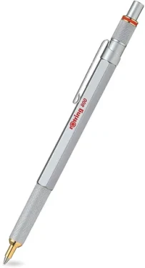 Rotring 800 strieborná / guličkové pero / farba náplne: čierna (2032580)