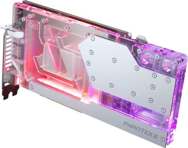 Phanteks PHANTEKS Glacier G40 RTX 4090 Waterblock incl. Backprokove for Asus, D-RGB - chróme