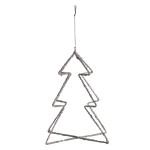 Tine K Home Vianočná dekorácia Christmas Tree Silver Glitter 18 cm